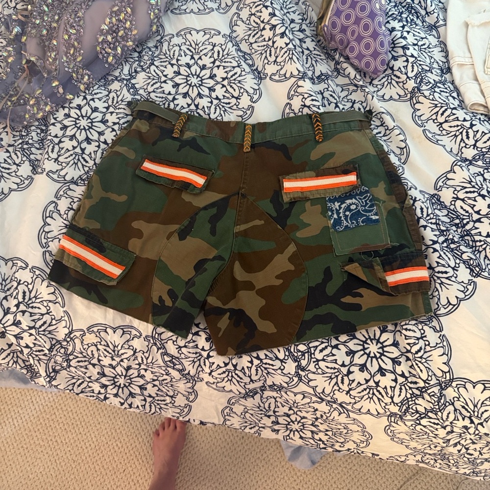 Riley Vintage Raceway Shorts with Orange Trim - Picture 2 of 12